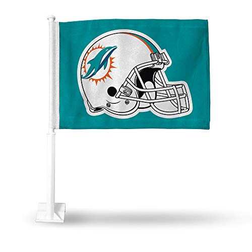 NFL Rico Industries Car Flag including Pole Miami Dolphins  Helmet