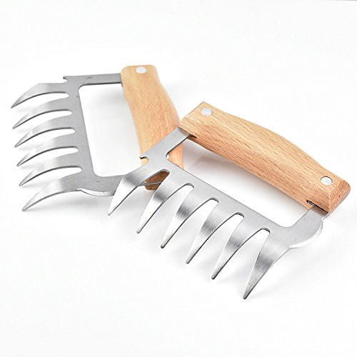 Meat Shredder Claws Bear Claws for Shredding Meat Paws Stainless Steel Easily Lift Handle Shred and Cut Meats