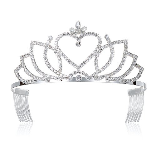 DcZeRong Princess Girls Tiara Birthday Crown Women Prom Pageant Queen Crowns Bridal Wedding Tiaras Costume Homecoming Queen Crowns Tiaras DcZeRong Princess Girls Tiara Birthday Crown Women Prom Pageant Queen Crowns Bridal Wedding Tiaras Costume Homecoming Queen Crowns Tiaras