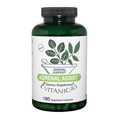 Vitanica Adrenal Assist Adrenal Support Vegan 180 Capsules