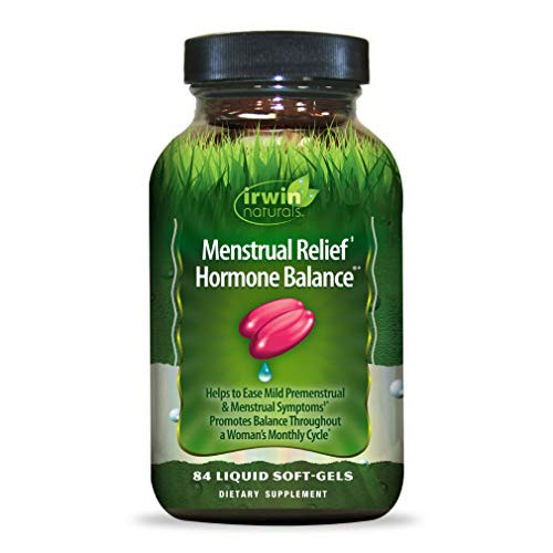 Irwin Naturals Menstrual Relief Hormone Balance PlantBased PMS Symptom Support Supplement 84 Liquid Softgels Irwin Naturals Menstrual Relief Hormone Balance PlantBased PMS Symptom Support Supplement 84 Liquid Softgels