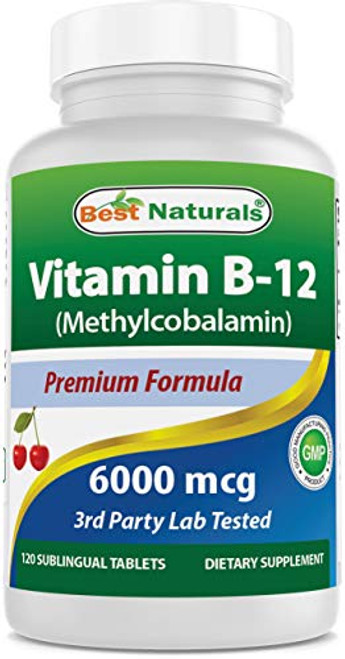 Best Naturals Vitamin B12 6000 mcg 120 Tablets