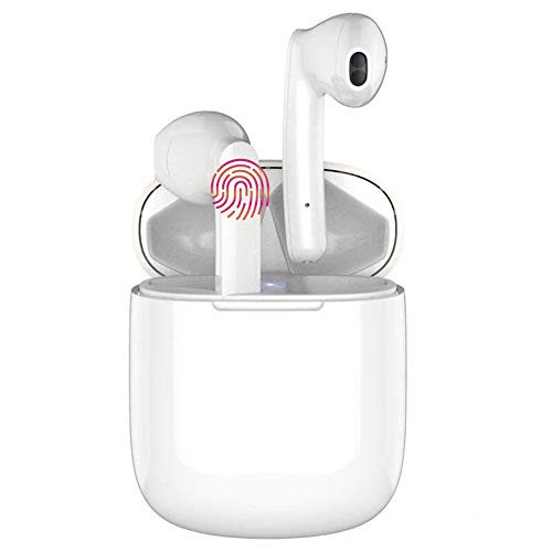 True Wireless Earbuds Bluetooth Headphones Touch Control IPX5 TWS Stereo Earphones in Ear Built in Mic Headset Premium Deep Bass for AndroidiPhoneSamsung True Wireless Earbuds Bluetooth Headphones Touch Control IPX5 TWS Stereo Earphones in Ear Built in Mic Headset Premium Deep Bass for AndroidiPhoneSamsung