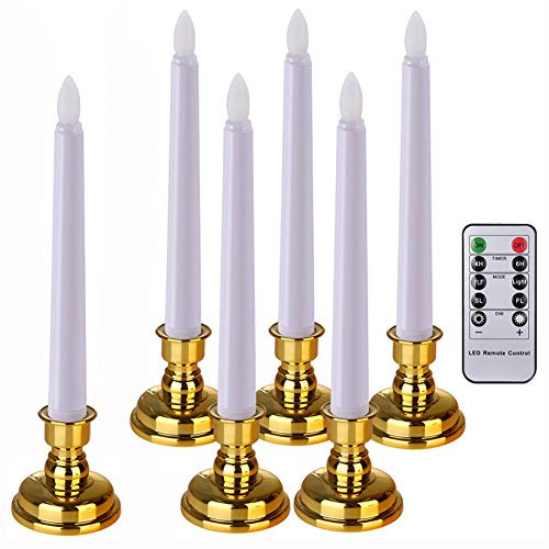 Battery Operated Taper Candles with Timer Remote PChero 79 inch Flameless Tapered Candles Dripless Flickering LED Candlesticks for Home Indoor Table Windows Holiday Valentines Decorations Battery Operated Taper Candles with Timer Remote PChero 79 inch Flameless Tapered Candles Dripless Flickering LED Candlesticks for Home Indoor Table Windows Holiday Valentines Decorations