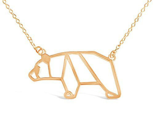 Rosa Vila Bear Necklace Origami Mama Bear Necklace Novelty Honey Bear Pendant Necklace Animal Necklaces for Women and Girls 17 Chain Rose Gold Tone Mothers Day Rosa Vila Bear Necklace Origami Mama Bear Necklace Novelty Honey Bear Pendant Necklace Animal Necklaces for Women and Girls 17 Chain Rose Gold Tone Mothers Day