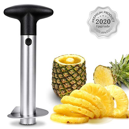 Pineapple Corer and Slicer ToolUpgraded Version Kitchen Pineapple Corer Remover Wedger Dicer ToolStainless Steel Pineapple Cutter Peeler for Easy Core Removal SlicingPineapple Slicer and Corer Pineapple Corer and Slicer ToolUpgraded Version Kitchen Pineapple Corer Remover Wedger Dicer ToolStainless Steel Pineapple Cutter Peeler for Easy Core Removal SlicingPineapple Slicer and Corer