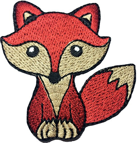 Papapatch Cute Wolf Fox Cartoon DIY Sewing on Iron on Embroidered Applique Patch IRONCUTEFOX