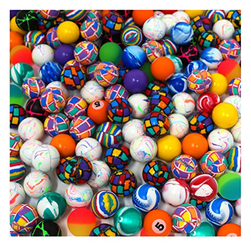 SN Incorp. Super Bouncy Ball Assortment - Mini Bouncing Balls In Exciting Colors And Styles (Bulk Pack Of 144)