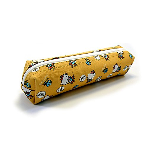 Sanrio Hello Kitty Pencil Case MultiPurpose Pouch 1pc Playing with Kitty Orange