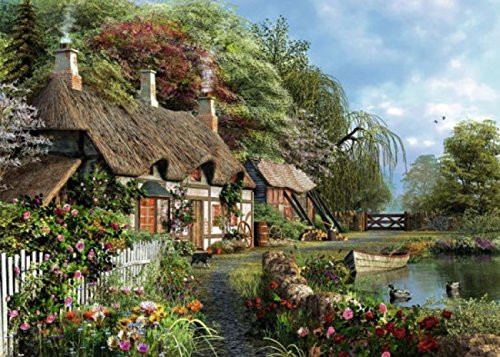 Ravensburger Cottage on the Lake 1000 Piece Premium Puzzle