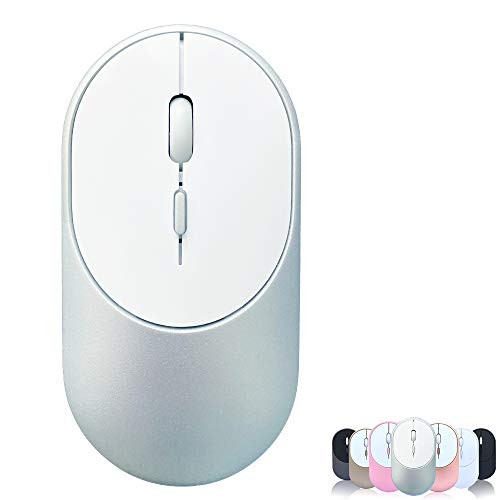 Bluetooth Mouse for MacBook proMacBook airLaptopiMacipad Wireless Mouse for MacBook pro MacBook AiriMacLaptopNotebookpcSilver