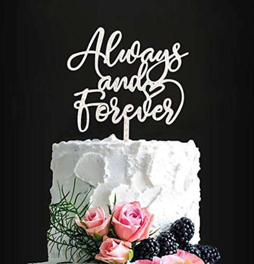 Always and Forever Wedding Cake Topper Silver Glitter After All This Time Always Wedding Cake Topper Always and Forever Wedding Cake Topper Silver Glitter After All This Time Always Wedding Cake Topper