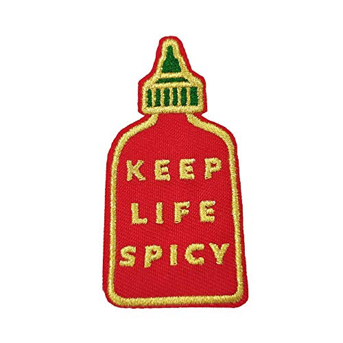 Keep Life Spicy Hat Pin Embroidered Iron on Patch Funny Meme