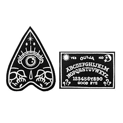 Ouija Board Planchette Ghost Horror Ouija Occult Mystic Eye Planchette Embroidered Iron on Patch