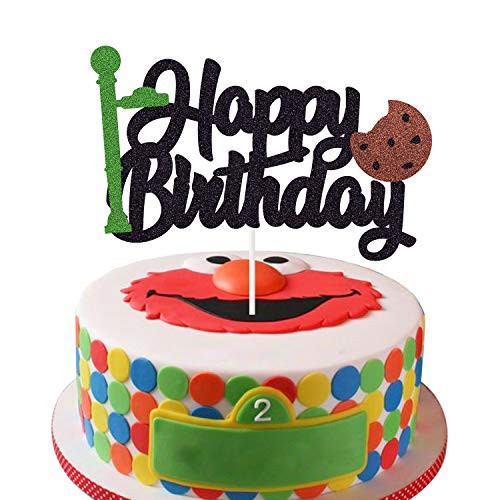 Sesame Friends Cake Topper Birthday Party Supplies Elmo Cake Topper Cookie Monster Cake Decoration