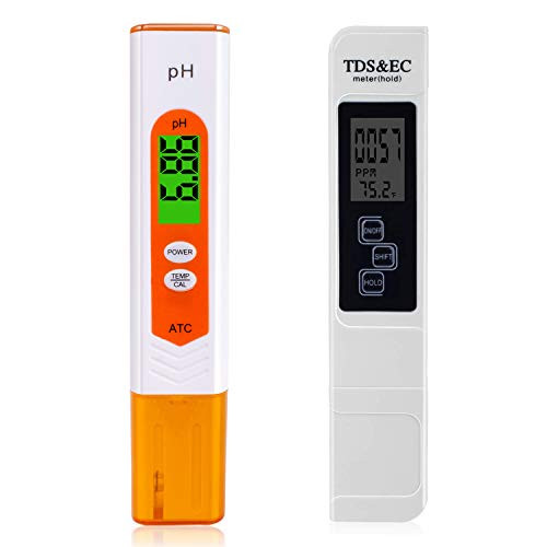 TDS Tester Digital and pH Meter Digital Kit for Drinking Water Hydroponic Aquarium Laboratory