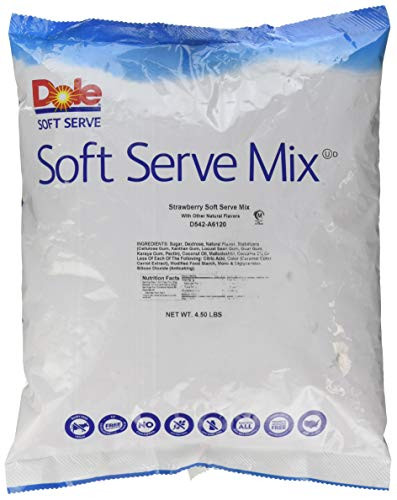 Dole Soft Serve Mix Strawberry 45 Pound
