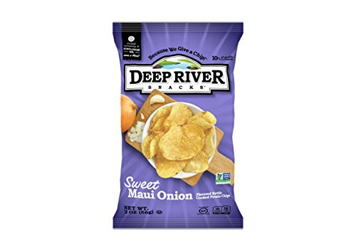 Deep River Snacks Sweet Maui Onion Kettle Cooked Potato Chips 2Ounce Pack of 24