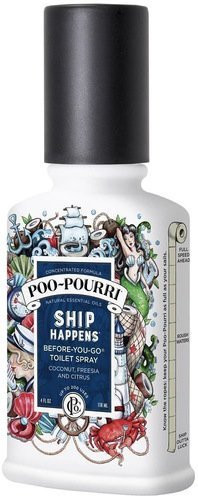 Poo-Pourri Before-You-Go Toilet Spray 4-Ounce Bottle, Ship Happens Scent