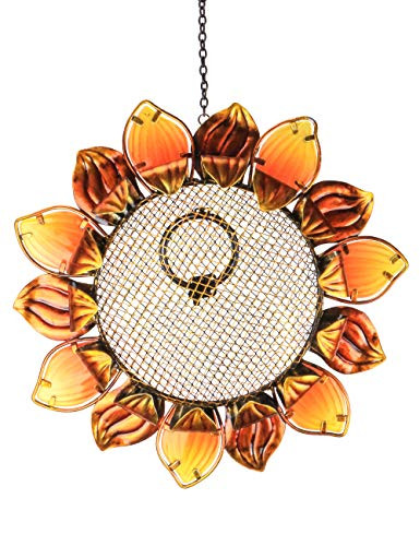MUMTOP Wild Bird Feeders 14 Metal Sunflower Outdoor Bird Breeders Can Hang in Patio Garden Trees with Hook