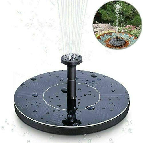 Adeser Bird Bath Fountain Pump 14W Solar Fountain with 4 Different Patterned Nozzles FreeStanding Floating Solar Powered Fountain Pump for Bird Bath Garden Pond Pool Bird Baths for Outdoors