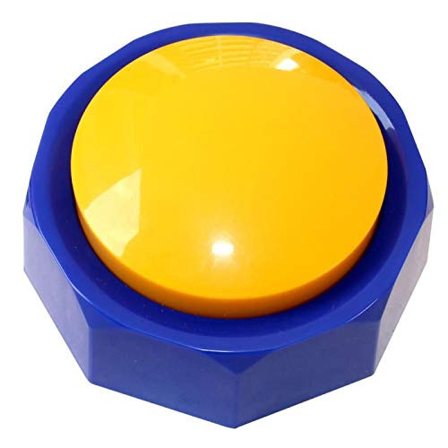 Boskey Recordable Button  Talking Button  Sound Button  Answer Buzzers  Max 30 Seconds Recording BlueYellow