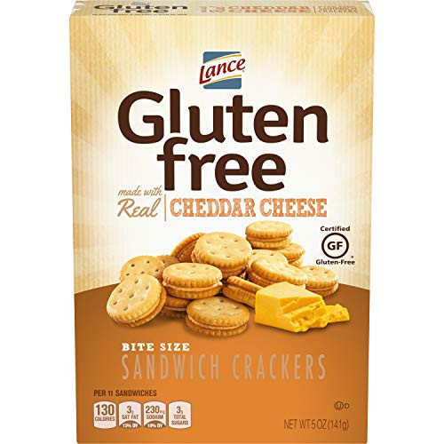 Lance Gluten Free Cheddar Cheese Sandwich Crackers 5 Ounce Pack of 4