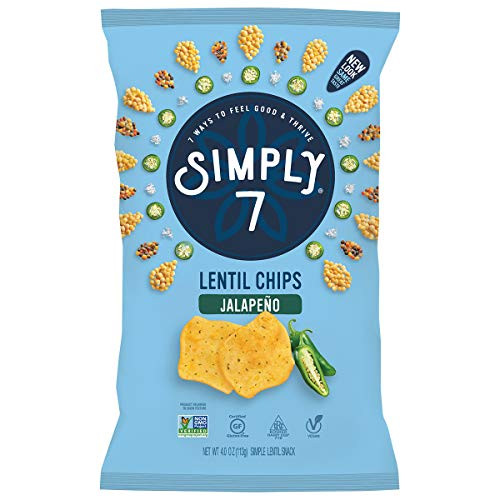 Simply 7 Lentil Chips Jalapeno 4 Ounce Packaging May Vary