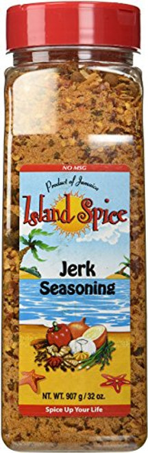 Island Spice Jerk Seasoning Product of Jamaica Restaurant Size 32 oz