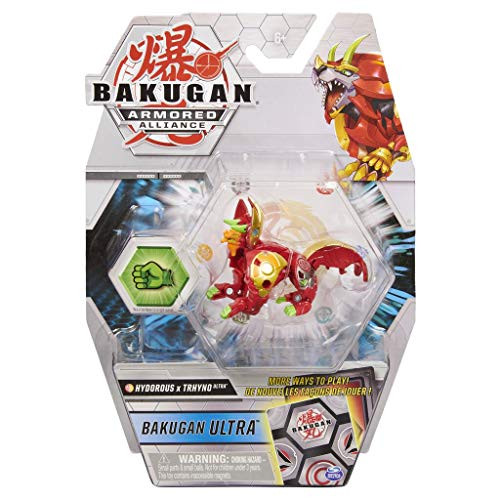 Bakugan Ultra Fusion Pyrus Aurelus Hydorous x Trhyno  3inch Tall Collectible Transforming Creature for Ages 6 and Up