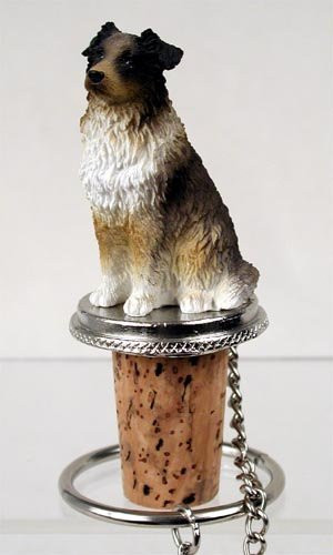 Australian Shepherd Brown Dog Wine Bottle Stopper - DTB99A