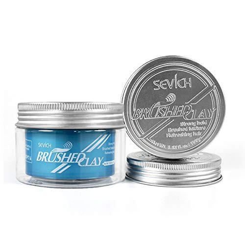 SEVICH Brushed Hair Clay Strong Hold Matte Hair Styling Paste Finish Molding Hair Product 100g White SEVICH Brushed Hair Clay Strong Hold Matte Hair Styling Paste Finish Molding Hair Product 100g White
