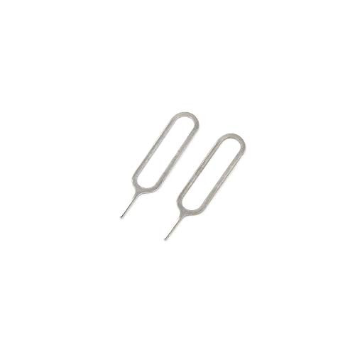 Geesatis 250 PCS Silver Sim Card Tray Eject Pin Needle Pin Key Remover Sim Card Removal Tool Compatible with iPhone iPads fit Most Smartphone Brands