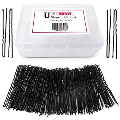 130 Pack U Shaped Hair PinsHairdressing Salon Bobby Pins Bun Hair PinsWedding Bridal Black Metal Hair Pins6cm24Inches 130 Pack U Shaped Hair PinsHairdressing Salon Bobby Pins Bun Hair PinsWedding Bridal Black Metal Hair Pins6cm24Inches