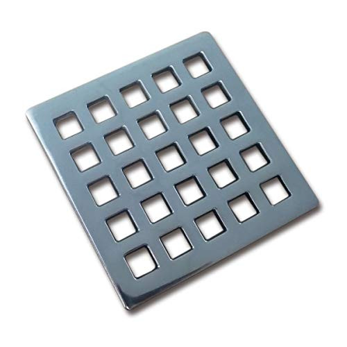 UniGreen Shower Drain Grate Replacement  Drain Cover  Drain Strainer Grid Mirror Polished