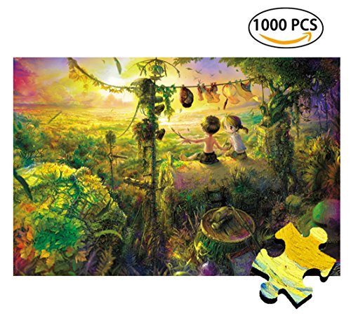 Jigsaw Puzzles 1000 Pieces Sunset Forest Landscape Picture Artwork Art for Teen Adult Grown Up Puzzles Large Size Toy Educational Games Gift Jigsaw Puzzle Jigsaw Puzzle 1000 PCS
