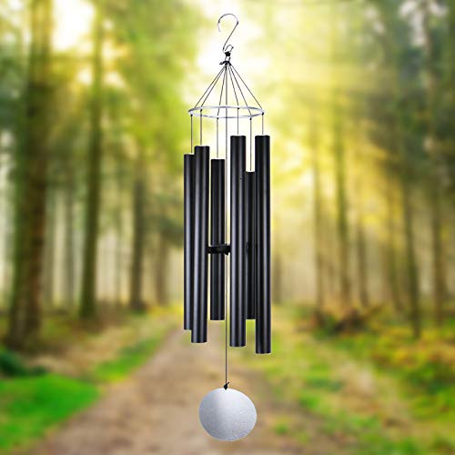 MUMTOP Wind Chimes Large Outdoor 46 Inch Memorial Wind Chimes with 6 Tuned Tubes Musically Tuned Deep Tone Wind Chime for Home Patio or Garden Decor MUMTOP Wind Chimes Large Outdoor 46 Inch Memorial Wind Chimes with 6 Tuned Tubes Musically Tuned Deep Tone Wind Chime for Home Patio or Garden Decor