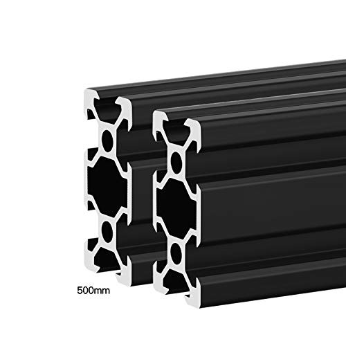 Twotrees 2 Pcs V2040 CNC 3D Printer Parts European Standard Anodized Linear Rail Aluminum Profile Extrusion for DIY 3D Printer 500mm Twotrees 2 Pcs V2040 CNC 3D Printer Parts European Standard Anodized Linear Rail Aluminum Profile Extrusion for DIY 3D Printer 500mm
