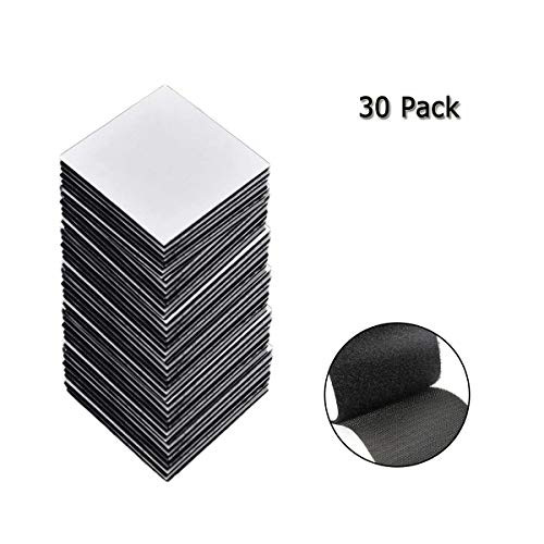 30pcs Heavy Duty Mounting Tape Double Side Sticky Tape Reclosable Industrial Strength Hook Loop Strips Adhesivetape Fastener Waterproof Indoor Outdoor Use for Holds Picture Frame and Tools