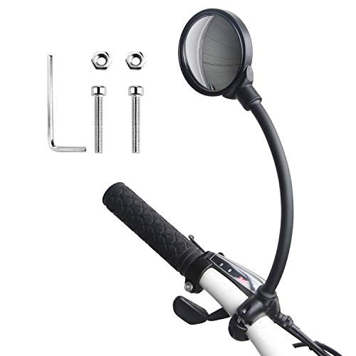 Bicycle Mirrors for Handlebars 360° Adjustable Rotatable Bike Mirror Handlebar Mount Universal Rear View Mirrors with Wide Angle for Mountain Road Bike Biking Accessories
