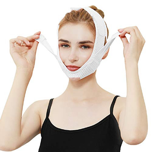 V Line Face Lift for Women Eliminates Sagging Skin Lifting Firming Anti Aging Facial Slimming Strap Pain Free Face Lifting Belt Double Chin Reducer