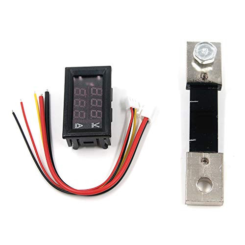 Karcy Voltage Current Display 0100V Digital Voltmeter Ammeter Multimeter Panel 050A Ammeter Tester Meter Amp Detector  Shunt