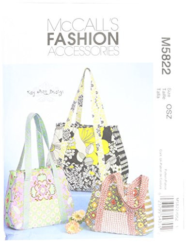 McCall's Patterns M5822 Tote Bag In 3 Sizes, One Size Only