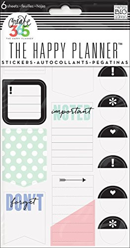 me  my BIG ideas Create 365 The Happy Planner Dont Forget Stickers 6 Sheets PPS54