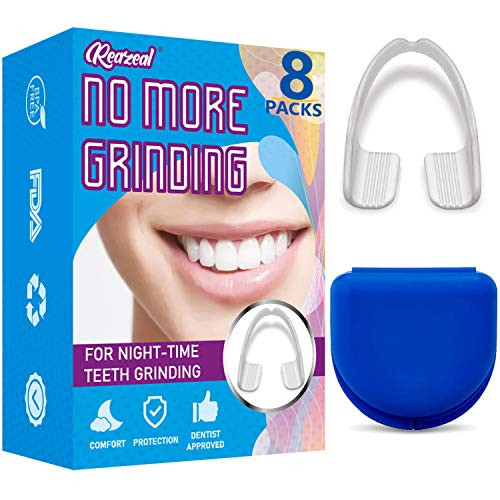 Mouth Guard for Grinding Teeth and Clenching Anti Grinding Teeth Custom Moldable Dental Night Guard Professional Dental Night Guards to Prevent BruxismPack of 8