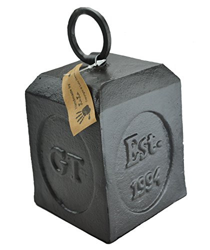 LuLu Decor Cast Iron Door Stop Door Stopper Doorstops Square 360 lbs