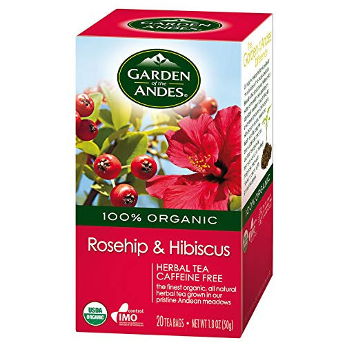 Garden of the Andes 100 Organic Herbal Tea Rosehip and Hibiscus 20Count Garden of the Andes 100 Organic Herbal Tea Rosehip and Hibiscus 20Count