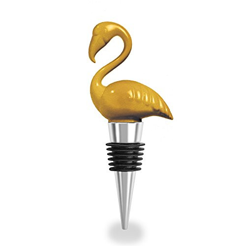 Wild Eye Designs Wine Bottle Stopper (Gold Flamingo)