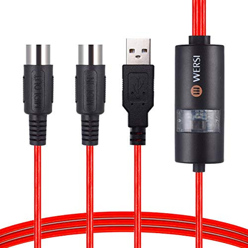 USB MIDI cable Interface midi to USB INOUT Cable Converter for Mac PC Laptop to Music Piano keyboard 65Ft USB MIDI cable Interface midi to USB INOUT Cable Converter for Mac PC Laptop to Music Piano keyboard 65Ft