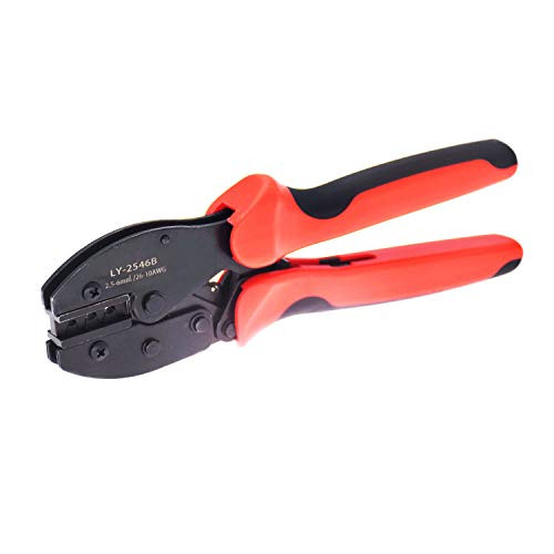 Solar Panel Crimper,MC3/MC4 Connectors,Crimping Tools and Stripping Tool for 2.5mm2-6mm2(14AWG-10AWG) Solar PV Cable MC4 Copper Terminal Connectors